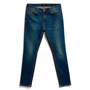 Ring of Fire Slim Fit Blue Wash Denim Jeans Men Size 33x30